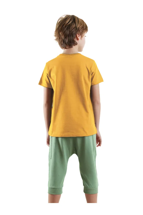 Skater Boys' T-shirt and Capri Shorts Set