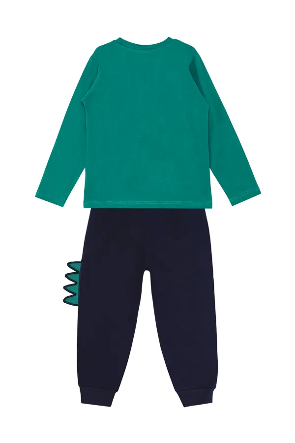 Tırtırlı Dino Erkek Çocuk T-shirt Pantolon Takım