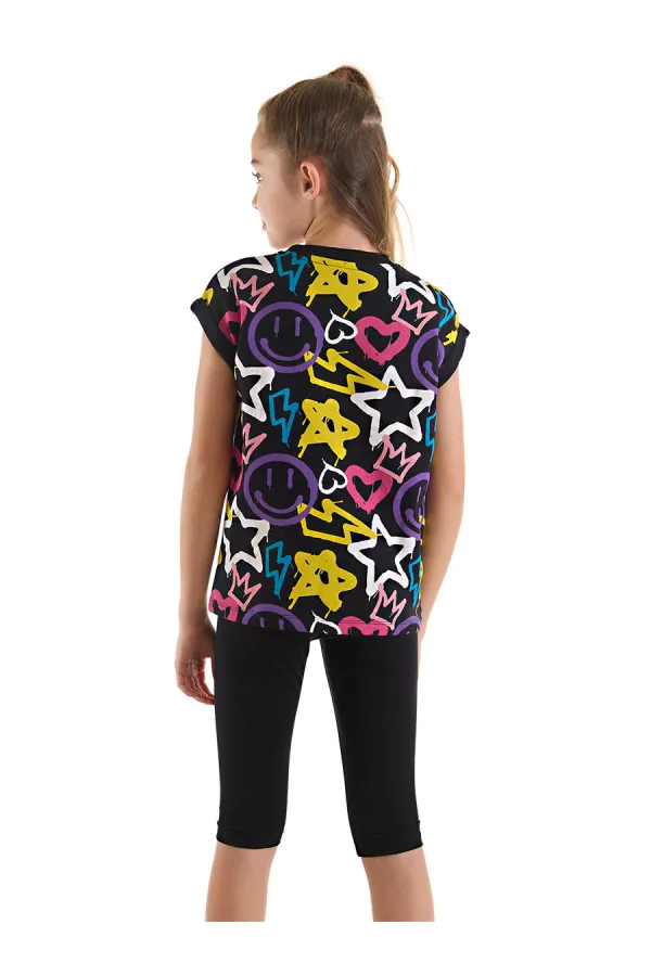 Ensemble T-shirt et legging style streetwear pour filles