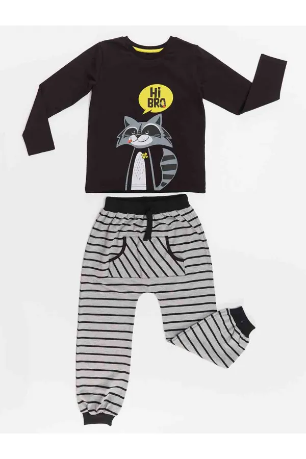 Rakun Erkek Çocuk T-shirt Pantolon Takım