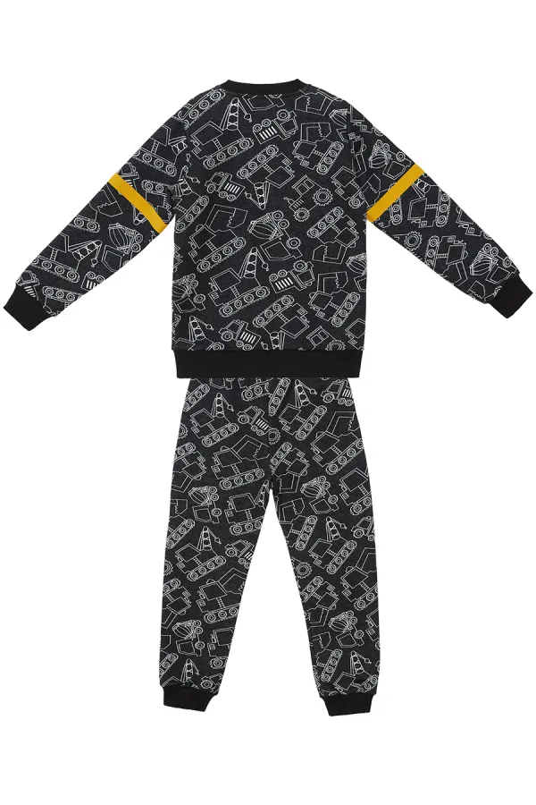 Arabalar Erkek Çocuk Siyah Eşofman Takım