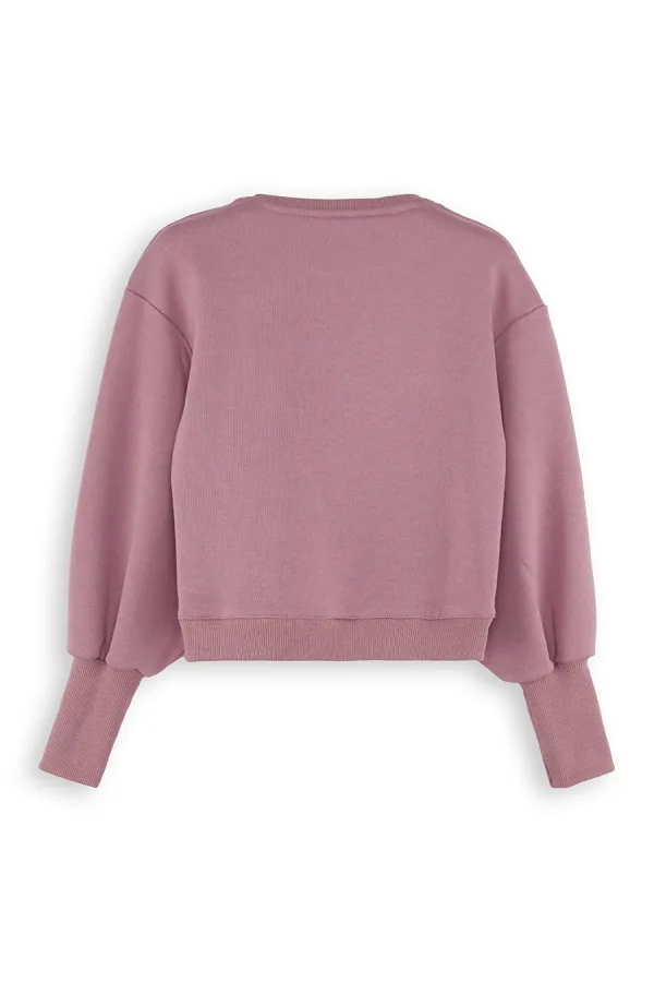 Unicorn Kız Çocuk Gül Kurusu Sweat