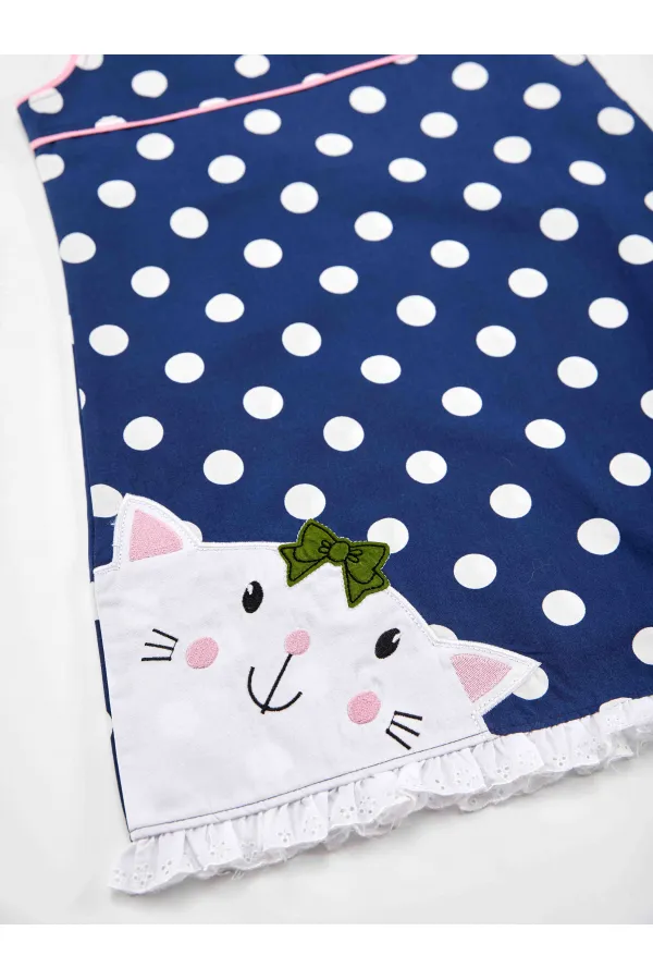 Robe en popeline Chubby Cat Girl