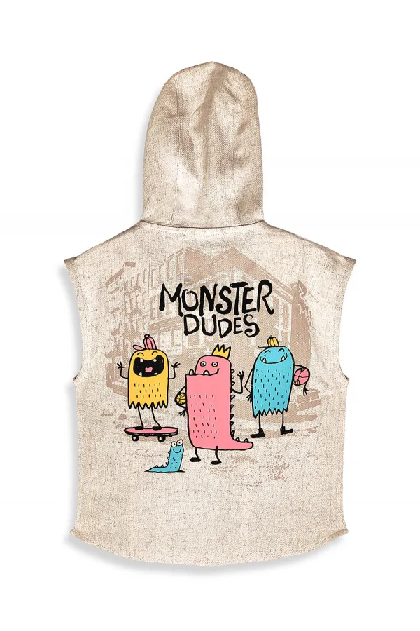 Canavar Erkek Çocuk Yelek Gömlek