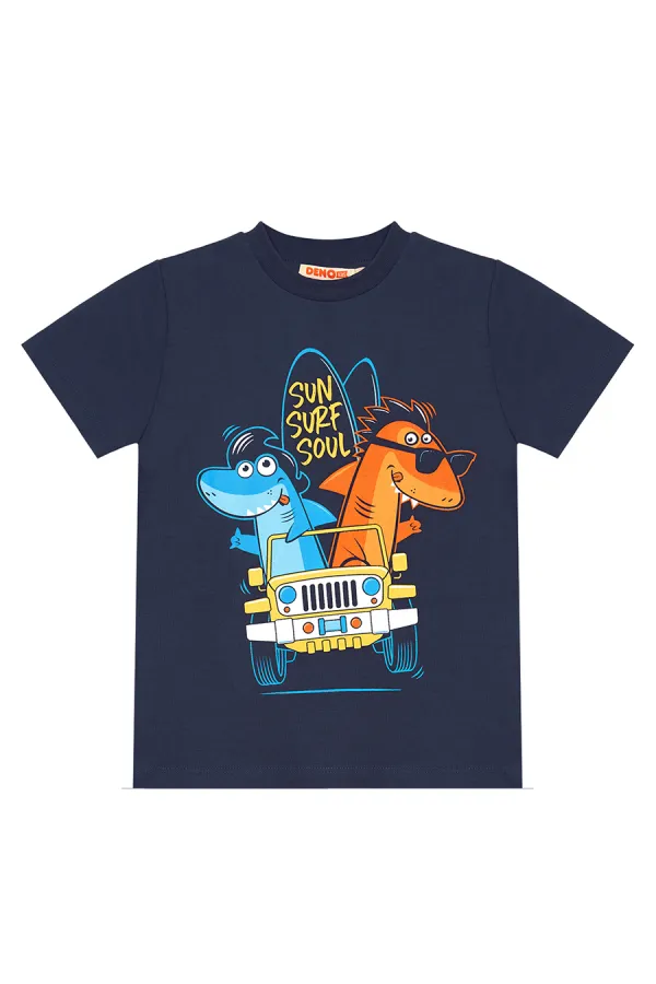 Shark Surf Erkek Çocuk T-shirt Şort Takım
