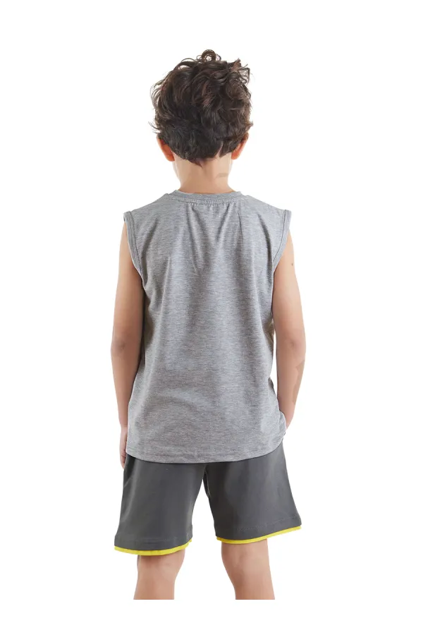 Pizzacı Köpekbalığı Erkek Çocuk T-shirt Şort Takım