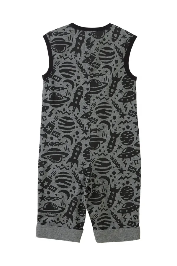 Space Rocket Boys' Grey Jumpsuit