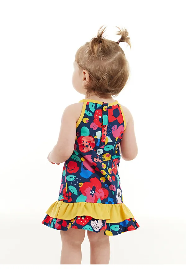 Floral Baby Girl Poplin Cotton Summer Dress