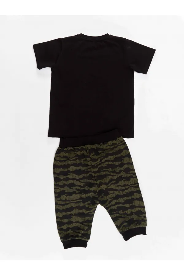 Woof Erkek Çocuk T-shirt Kapri Şort Takım