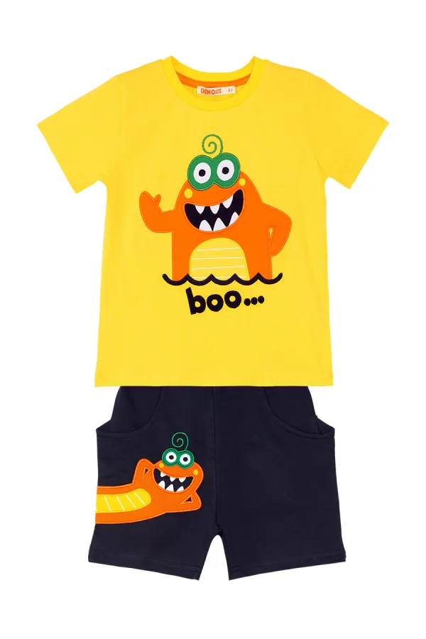 Lake Monster Erkek Çocuk T-shirt Şort Takım