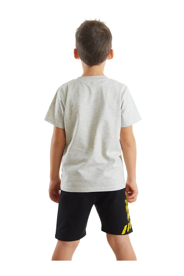 İnşaat Araçları Erkek Çocuk T-shirt Şort Takım