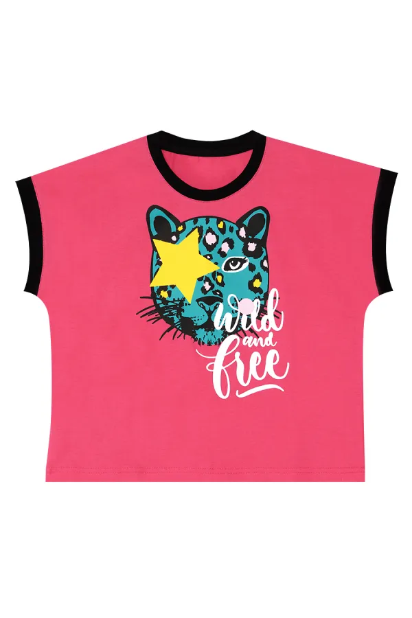 Wild And Free Kız Çocuk T-shirt Şort Takım