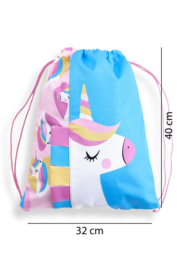 Sac à dos/sac de plage licorne pour fille