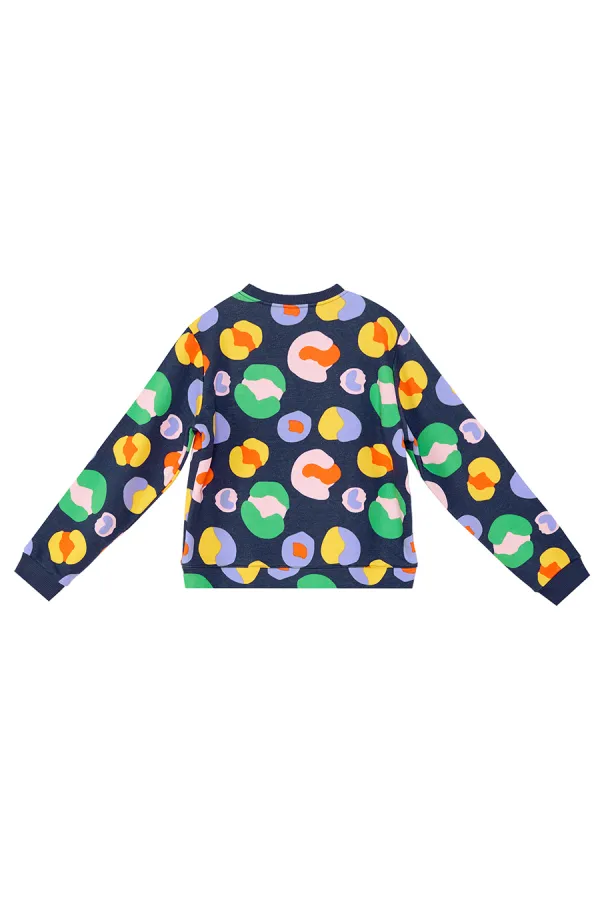 Ensemble de survêtement bleu marine coloré pour filles