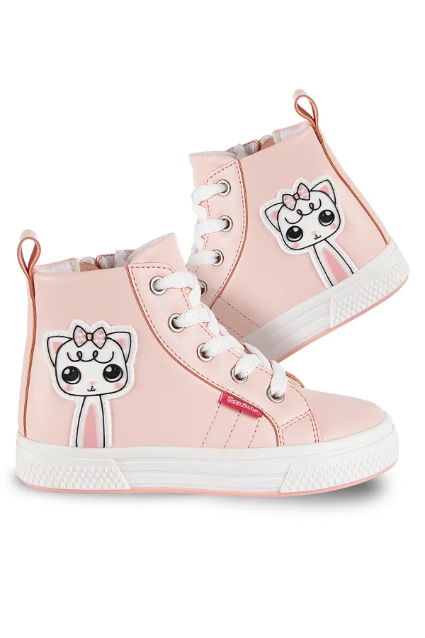 Kedicik Pembe Kız Çocuk Spor Ayakkabı Spor Ayakkabı