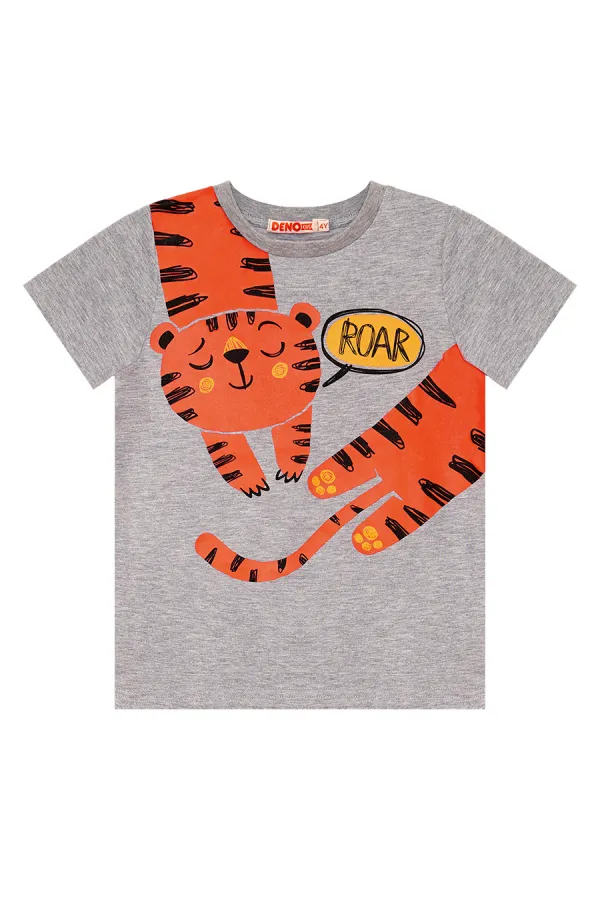 Roar Tiger Boys' T-shirt and Capri Shorts Set