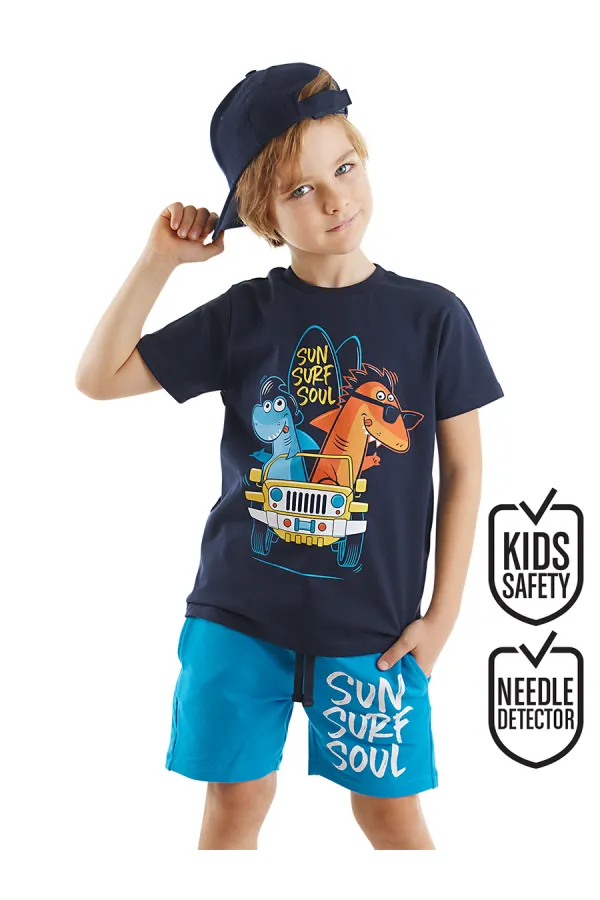 Shark Surf Erkek Çocuk T-shirt Şort Takım
