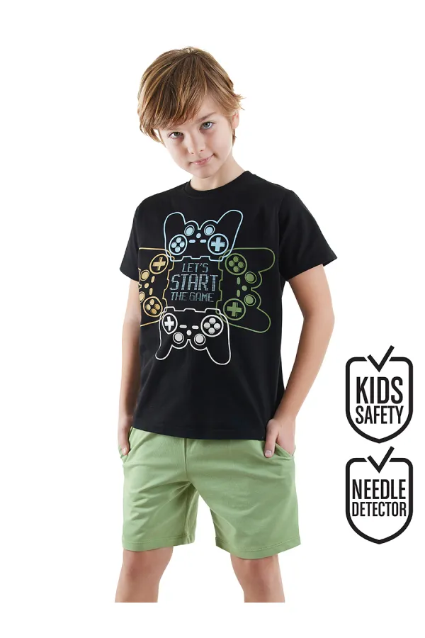 Oyunu Başlat Erkek Çocuk T-shirt Şort Takım