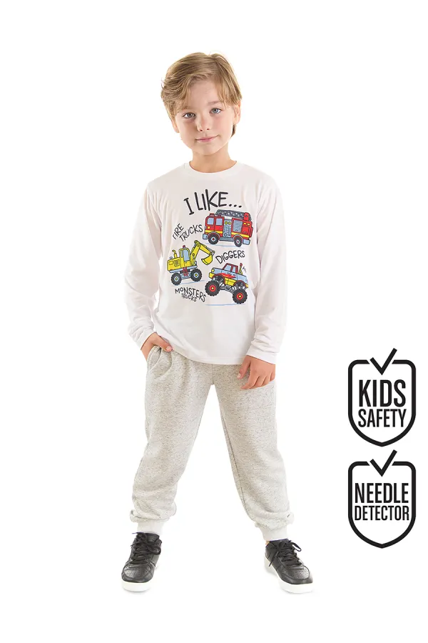 İnşaat Araçları Erkek Çocuk T-shirt Pantolon Takım