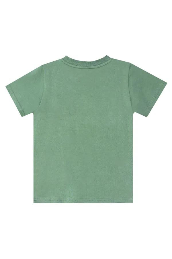 Safari Erkek Çocuk T-shirt Gabardin Şort Takım