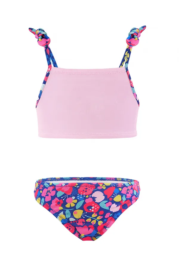 Bikini à fleurs pour fille chat