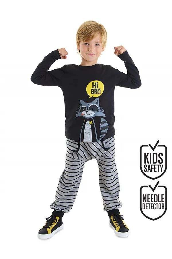 Rakun Erkek Çocuk T-shirt Pantolon Takım
