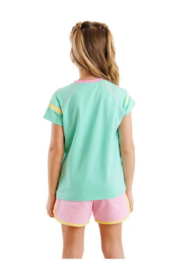 Kalpler Kız Çocuk T-shirt Şort Takım