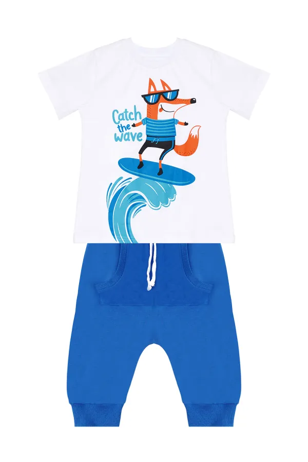 Surf Fox Boys' T-shirt and Capri Shorts Set