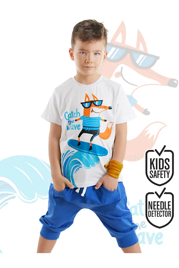 Surf Fox Boys' T-shirt and Capri Shorts Set