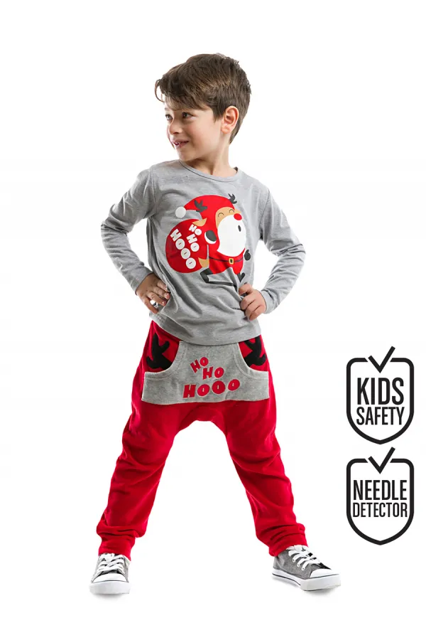 Ho Ho New Year's Boys' T-shirt and Pants Set