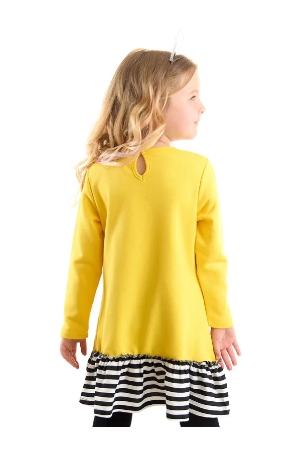 Robe jaune abeille pour fille