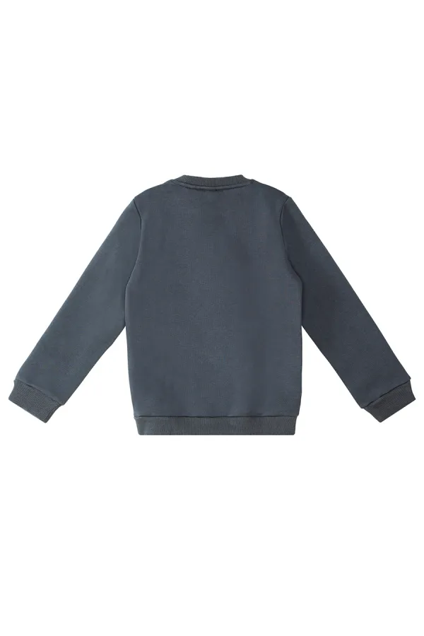 Ensemble de survêtement gris foncé uni pour garçon