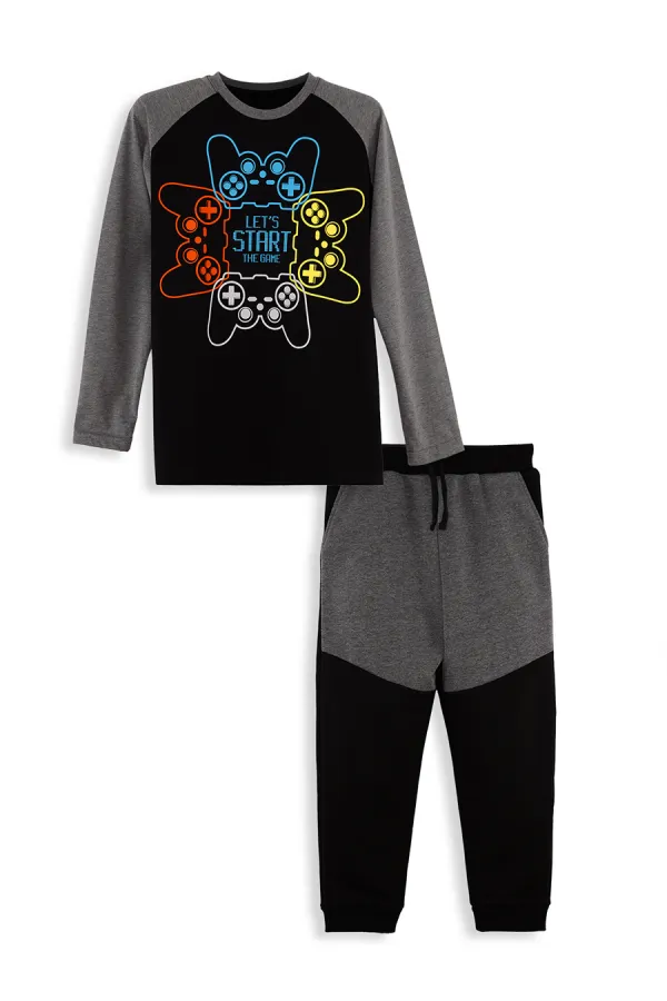 Let's Play Boys' T-shirt and Pants Set