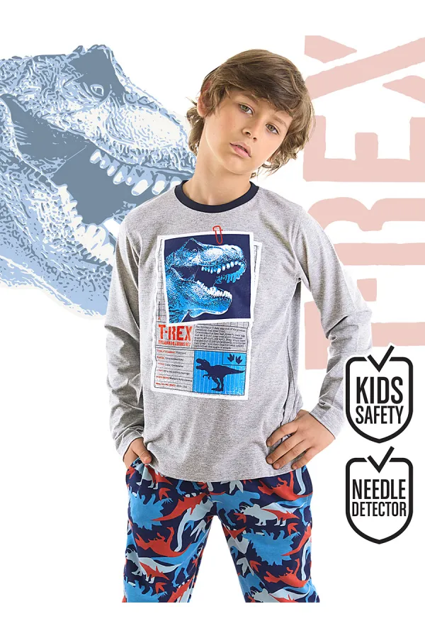 T-rex Info Erkek Çocuk T-shirt Pantolon Takım
