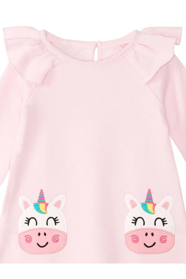 Robe rose maïs pour fille