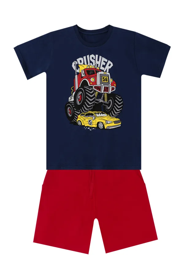 Crusher Erkek Çocuk T-shirt Şort Takım