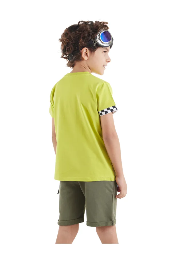 Motosiklet Turu Erkek Çocuk T-Shirt Şort Takım