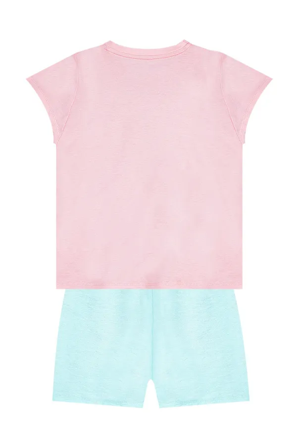 Ensemble T-shirt et short pour fille sirène