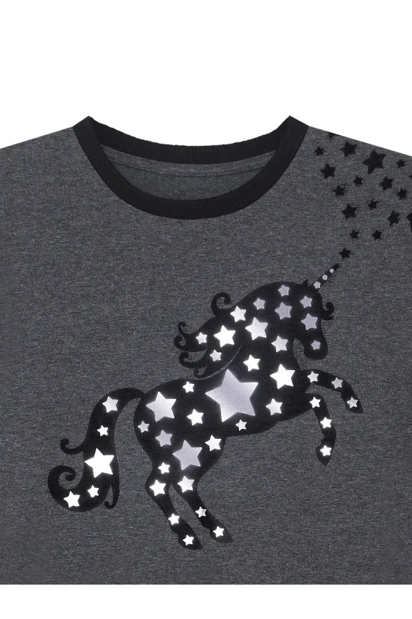 Robe licorne étoilée pour fille