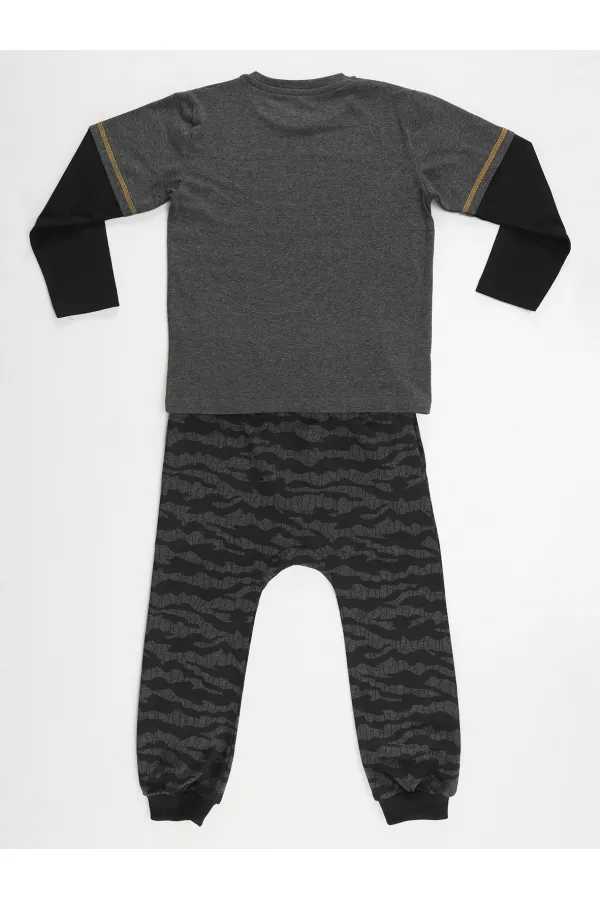Sprey Kamuflaj Erkek Çocuk T-shirt Pantolon Takım