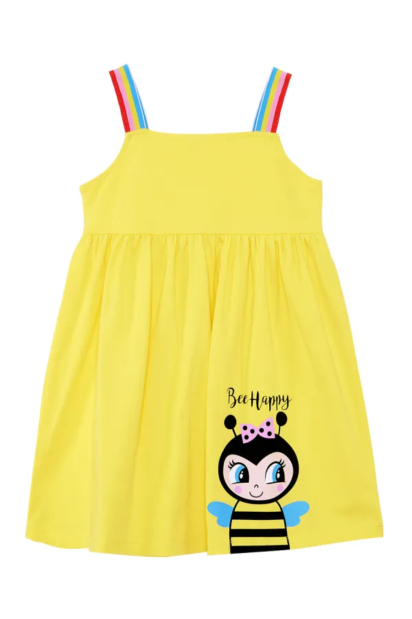 Robe jaune Bee Happy pour fille