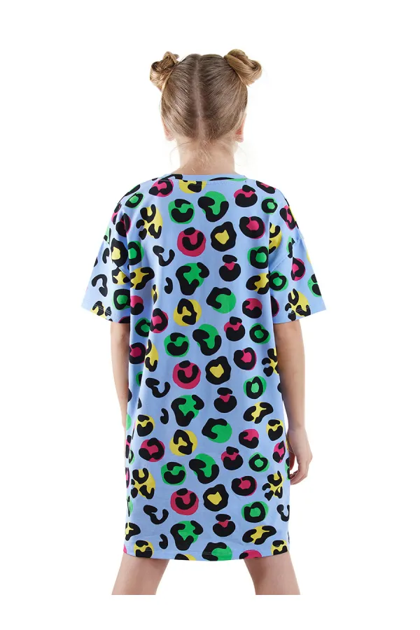 Robe oversize à imprimé léopard pour fille