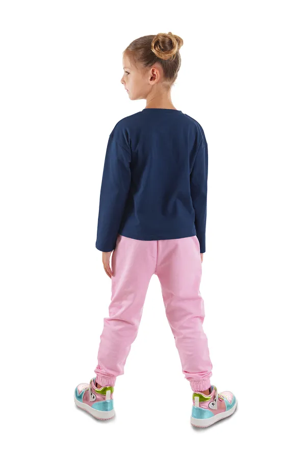 Ensemble T-shirt et pantalon mignon pour fille dinosaure