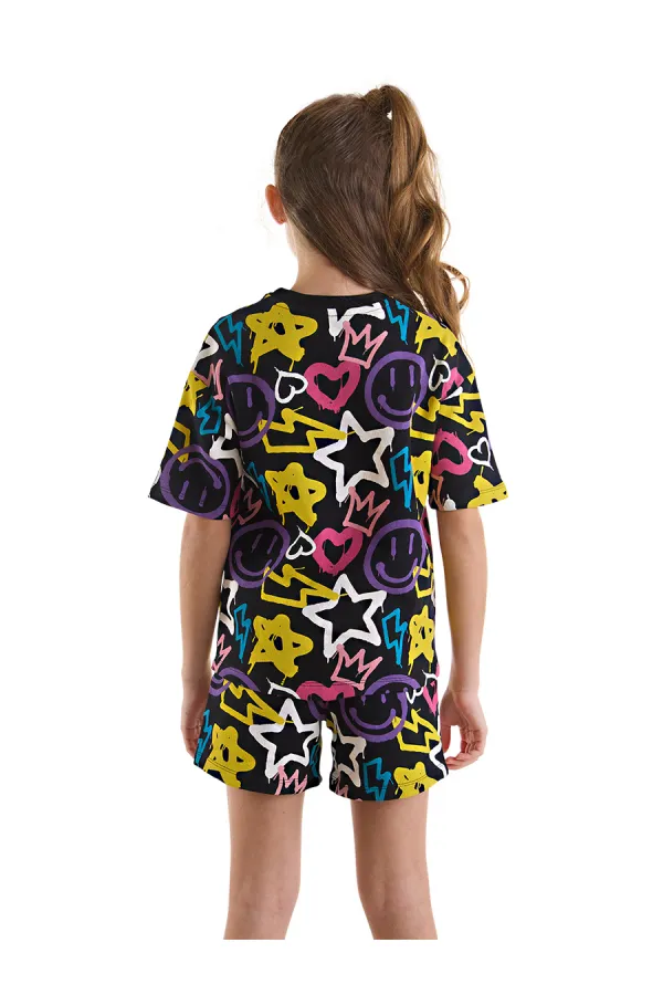 Ensemble t-shirt et short pour fille style streetwear