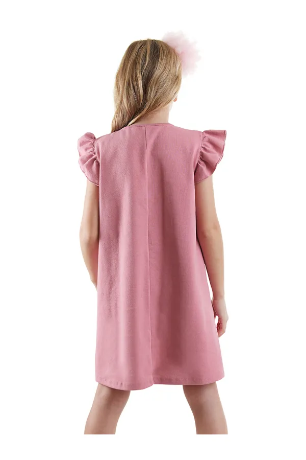 Robe d'été rose Lilycorn pour fille