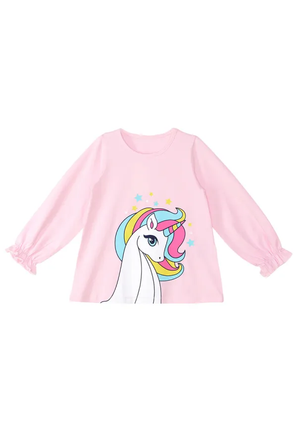 Rainbow Star Kız Çocuk Tunik Tayt Takım