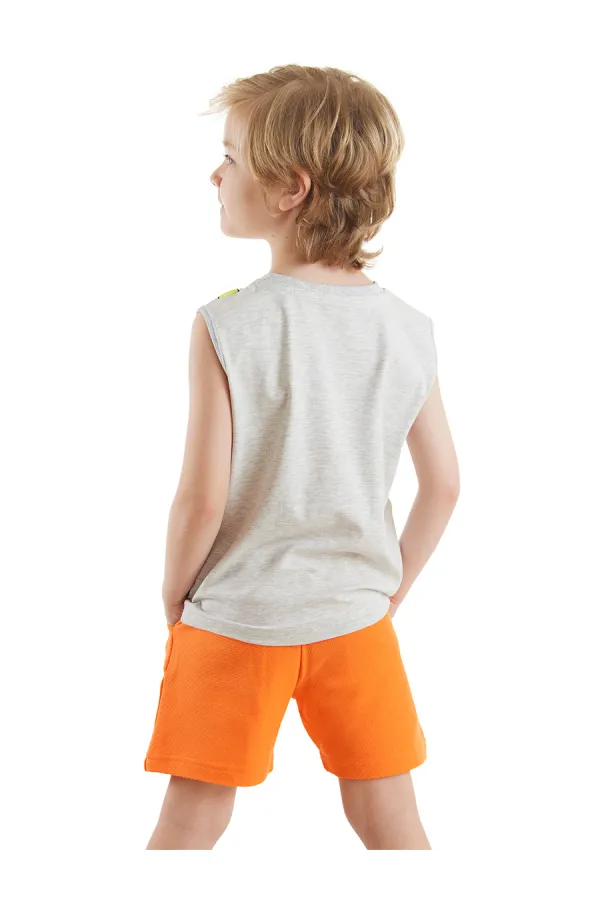 Kaykay Dino Erkek Çocuk T-shirt Şort Takım