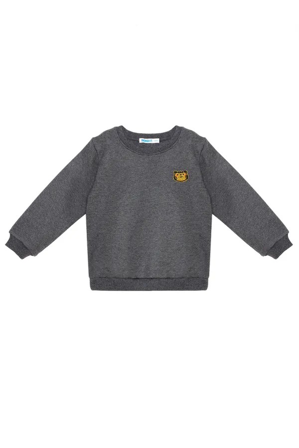 Kedi Erkek Bebek Koyu Gri Eşofman Takım