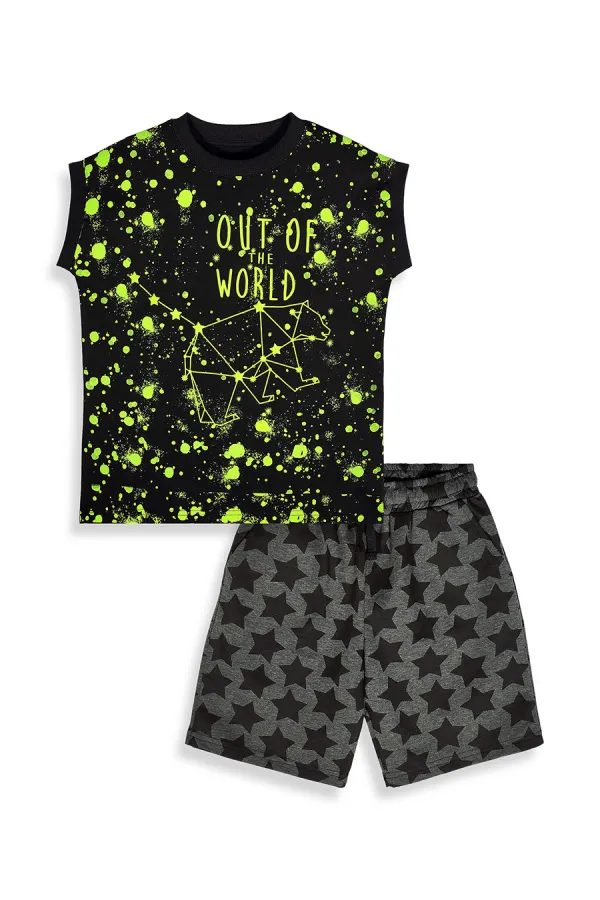 Out Of World Erkek Çocuk T-shirt Şort Takım