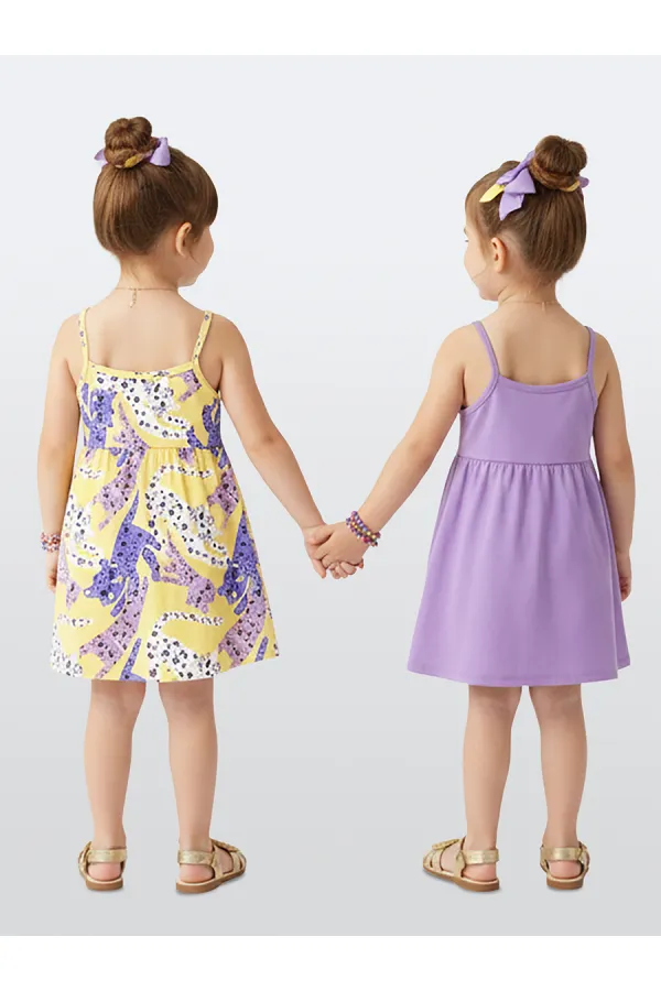 Ensemble robe deux pièces pour fille « Chats malicieux »